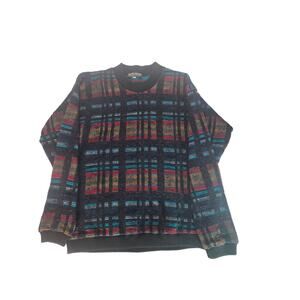 Vintage Mens Maximalist Cosby Coogi Style Striped Grandpa Sweater | L